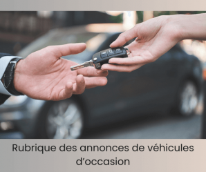 Mag rubrique annonces vehicules occasion